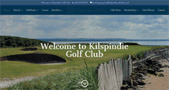Desktop Screenshot of kilspindiegolfclub.co.uk